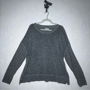 Lucky Brand Heathered Gray Top Size XXL